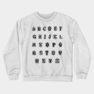 English Alphabet Crewneck Sweatshirt